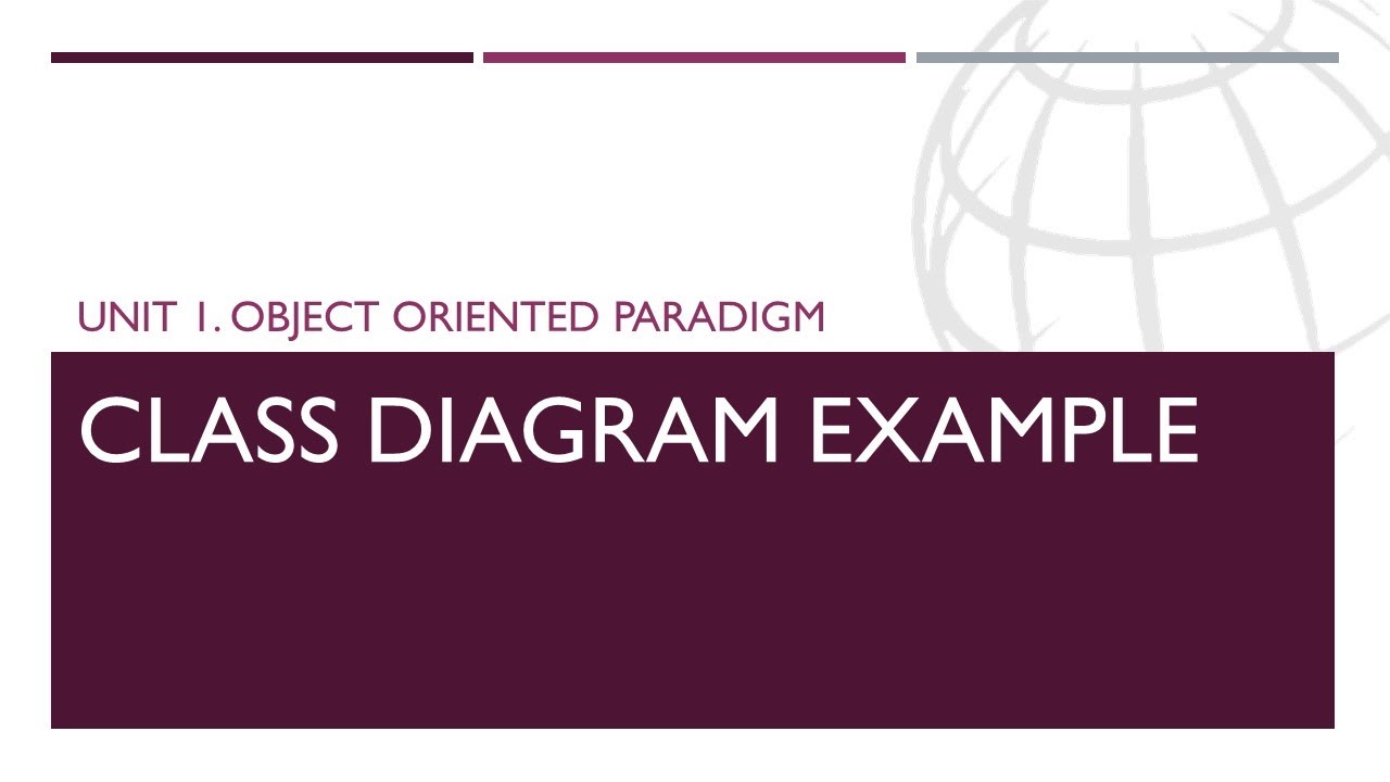 Unit 1 Object Oriented Paradigm | Class Diagram Example