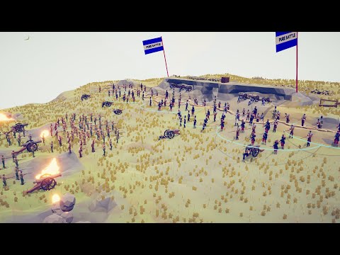 WW1 - 100x FRENCH ARMY vs 85x BRITISH ARMY - Totally Accurate Battle Simulator | TABS