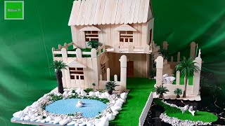 Popsicle House building - DIY how to make Garden Villa