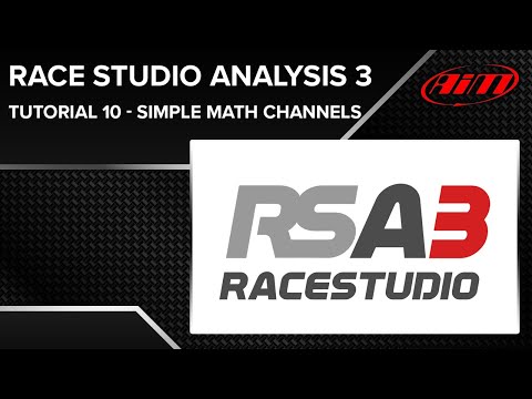 Race Studio Analysis 3 - Tutorial 10 - Built In Math Channels