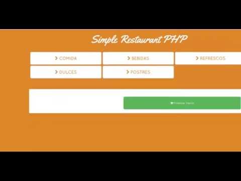 Simple Restaurant PHP | Pilares del Codigo
