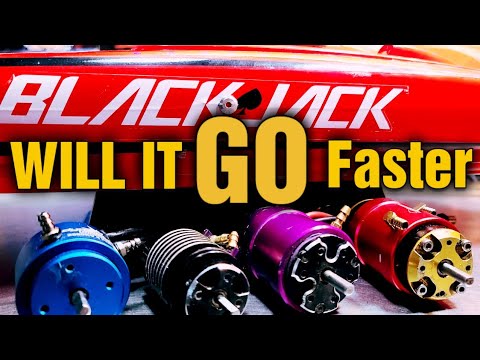 Will It Go Faster Than The Small Block Blackjack 24 - RC Boat Brushless Motor Swap