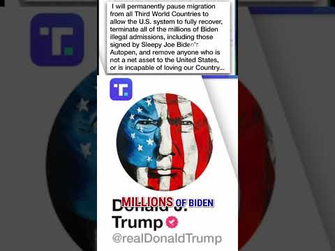 Trump vows to 'permanently pause' migration from 'Third World' countries #short