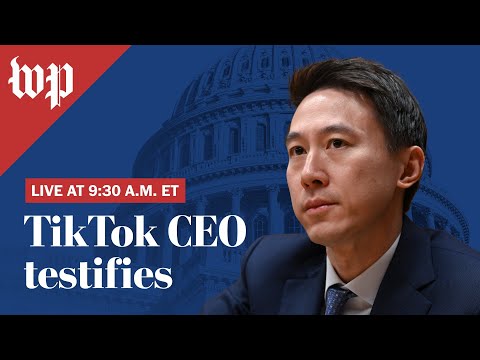 라이브 시청 | TikTok CEO, 의회에서 증언