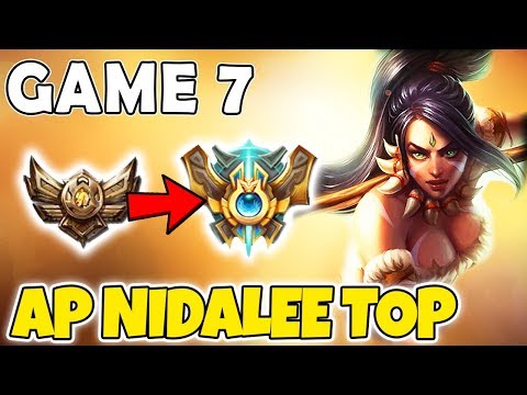NIDALEE TOP BRONZE TO CHALLENGER (Game 7) Season 9 - League of Legends
