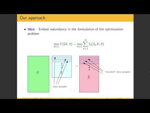 NIPS 2017 - Straggler mitigation in distributed optimization through data encoding