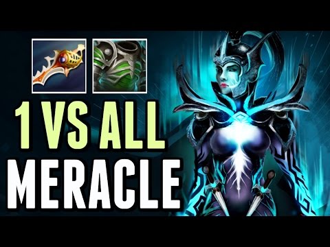 Phantom Assassin: Meracle 7600 MMR Divine Rapier 1 Vs All Top SEA Gameplay Dota 2