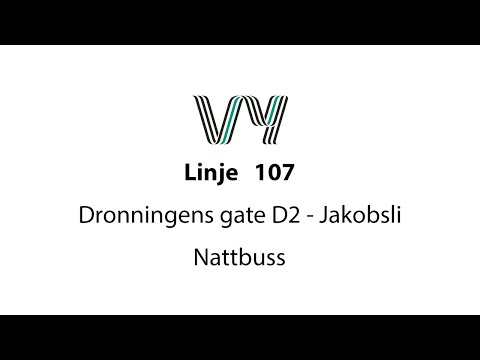 Linje 107 Dronningens gate D2 - Reppe/Vikåsen/Fortunalia