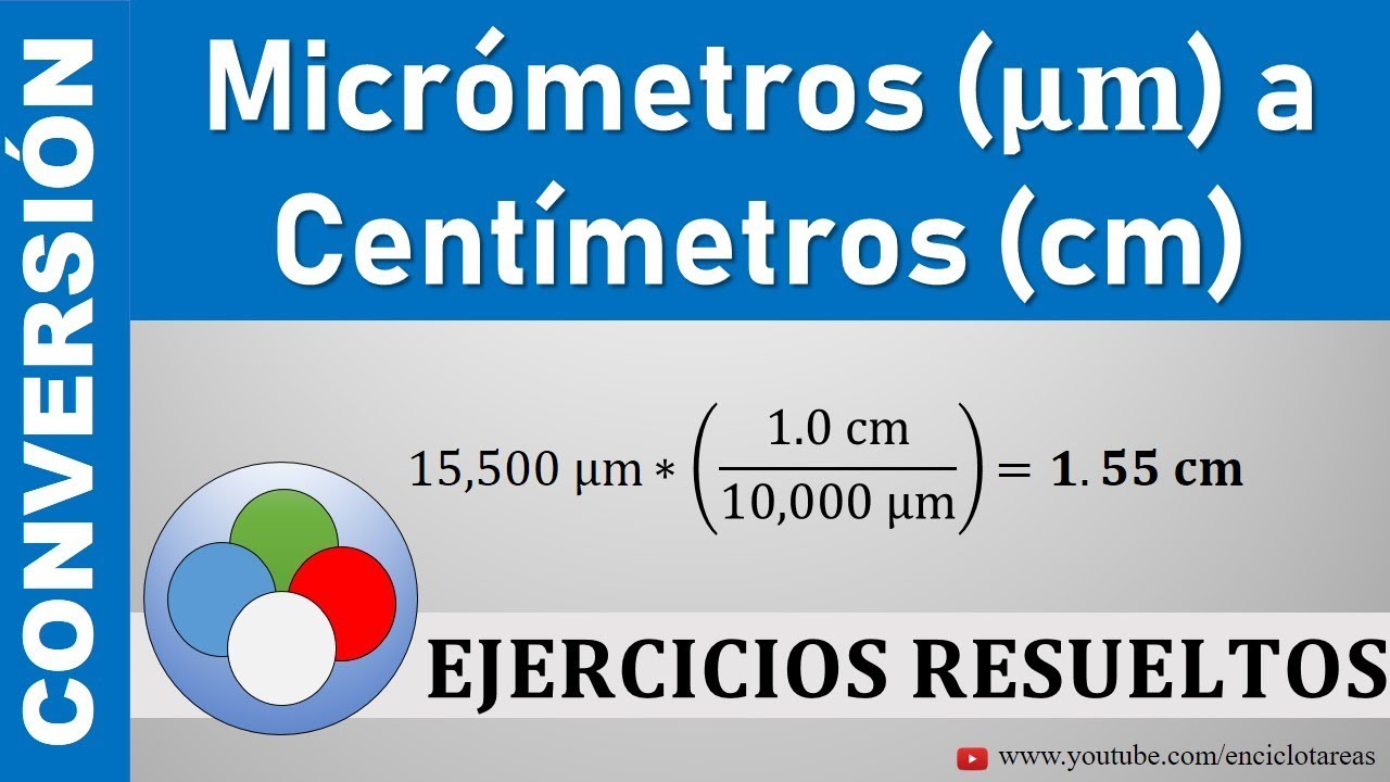 Conversión de Micrómetros a Centímetros (µm a cm)