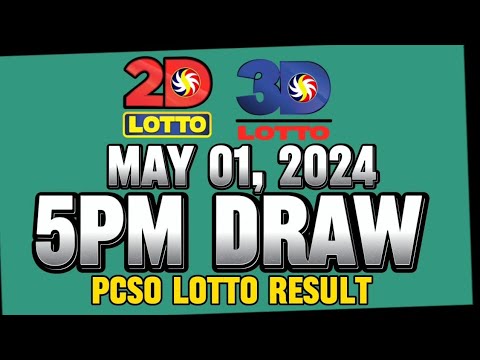 LOTTO 5PM DRAW 2D & 3D RESULT MAY 01, 2024 #lottoresulttoday #pcsolottoresults #stl