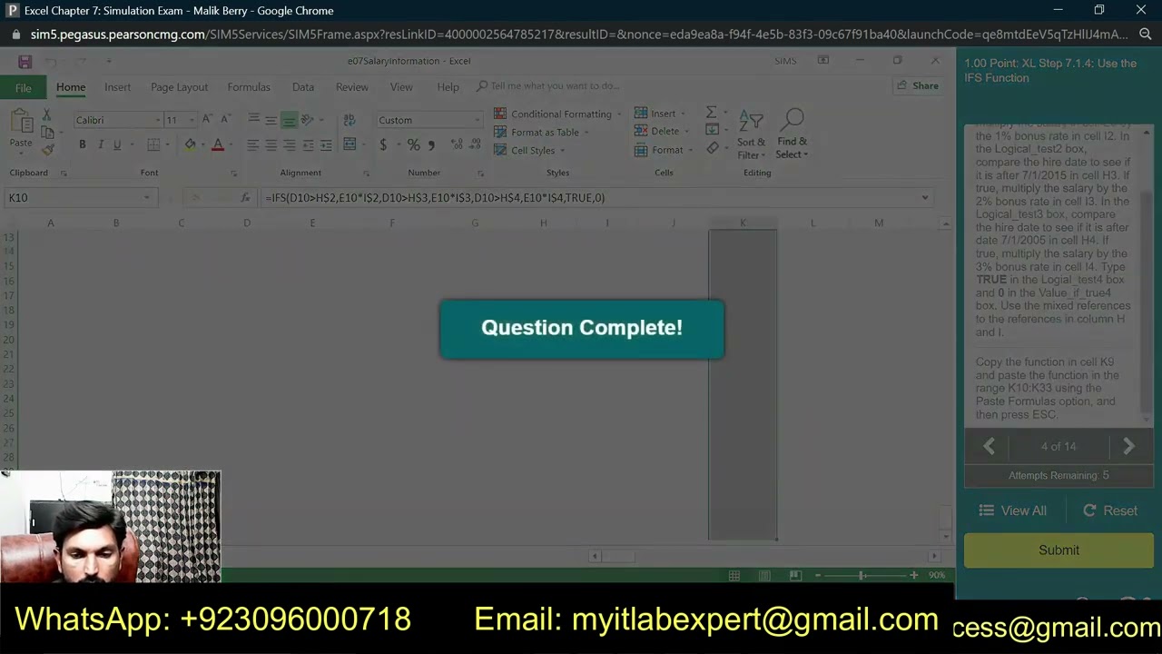 Excel Chapter 7: Simulation Exam | Excel Chapter 7 Simulation Exam