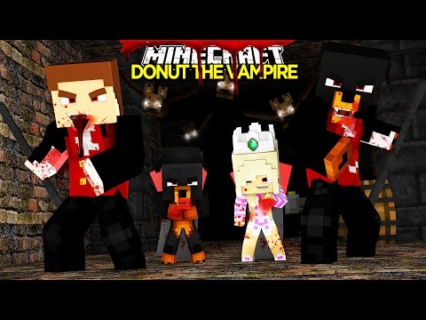 Minecraft - Donut the Dog Adventures -DONUT THE VAMPIRE BITES LITTLE KELLY & CARLY!!