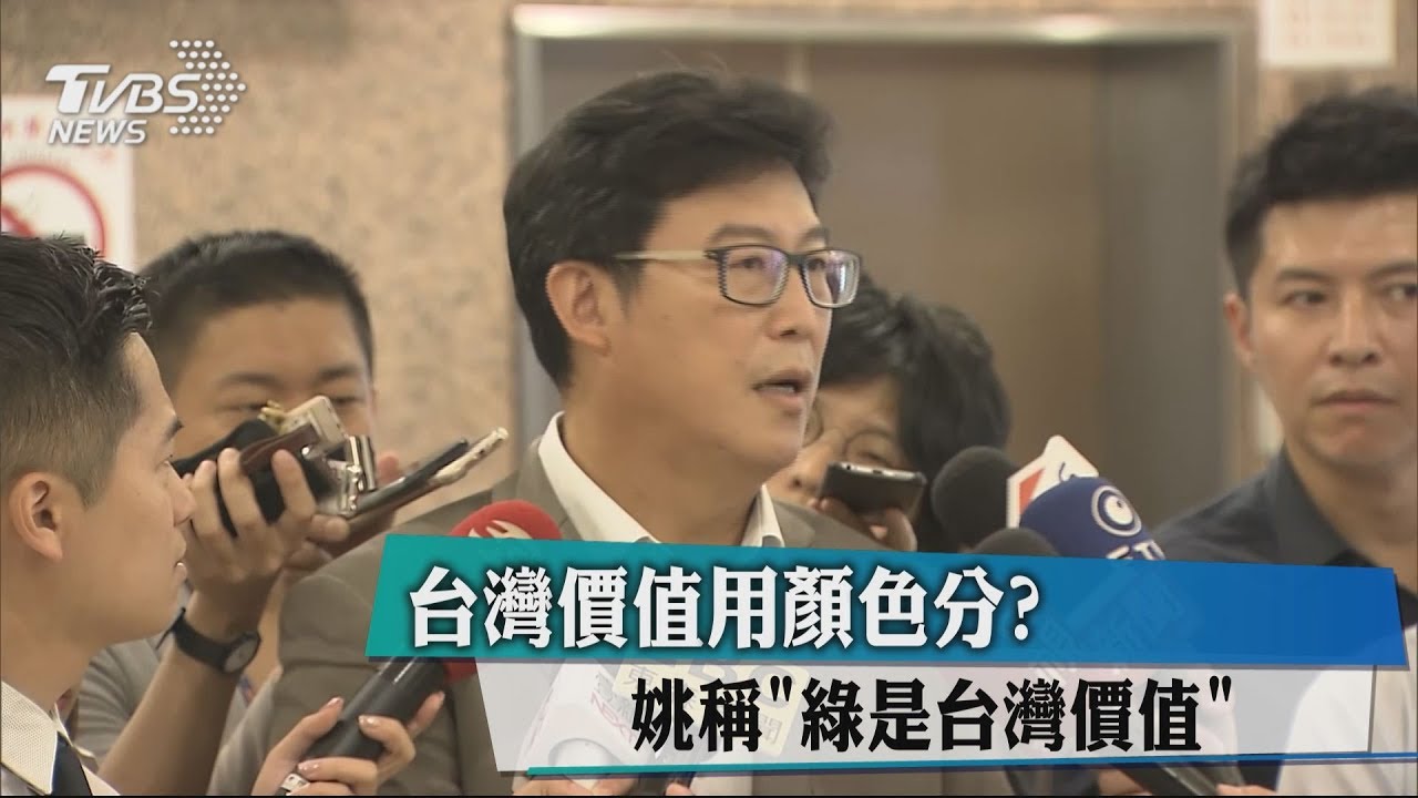 台灣價值用顏色分？　姚稱「綠是台灣價值」