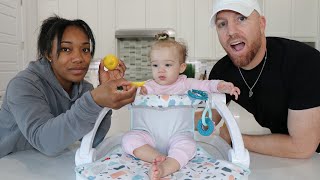 BABY BREEZE EATS LEMON FOR THE FIRST TIME! *TOO CUTE*