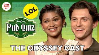 The Odyssey Cast Take On The BuzzFeed Pub Quiz | Matt Damon, Zendaya & Tom Holland