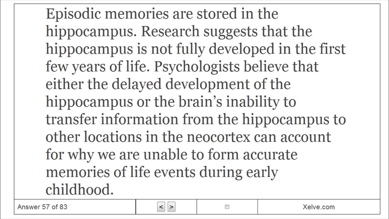Introduction to Psychology - 8 Memory - Flashcards