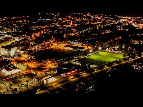 1. FC Union Stein  | Fußball | Flutlichttraining | Nacht | Drohnenflug | 4K