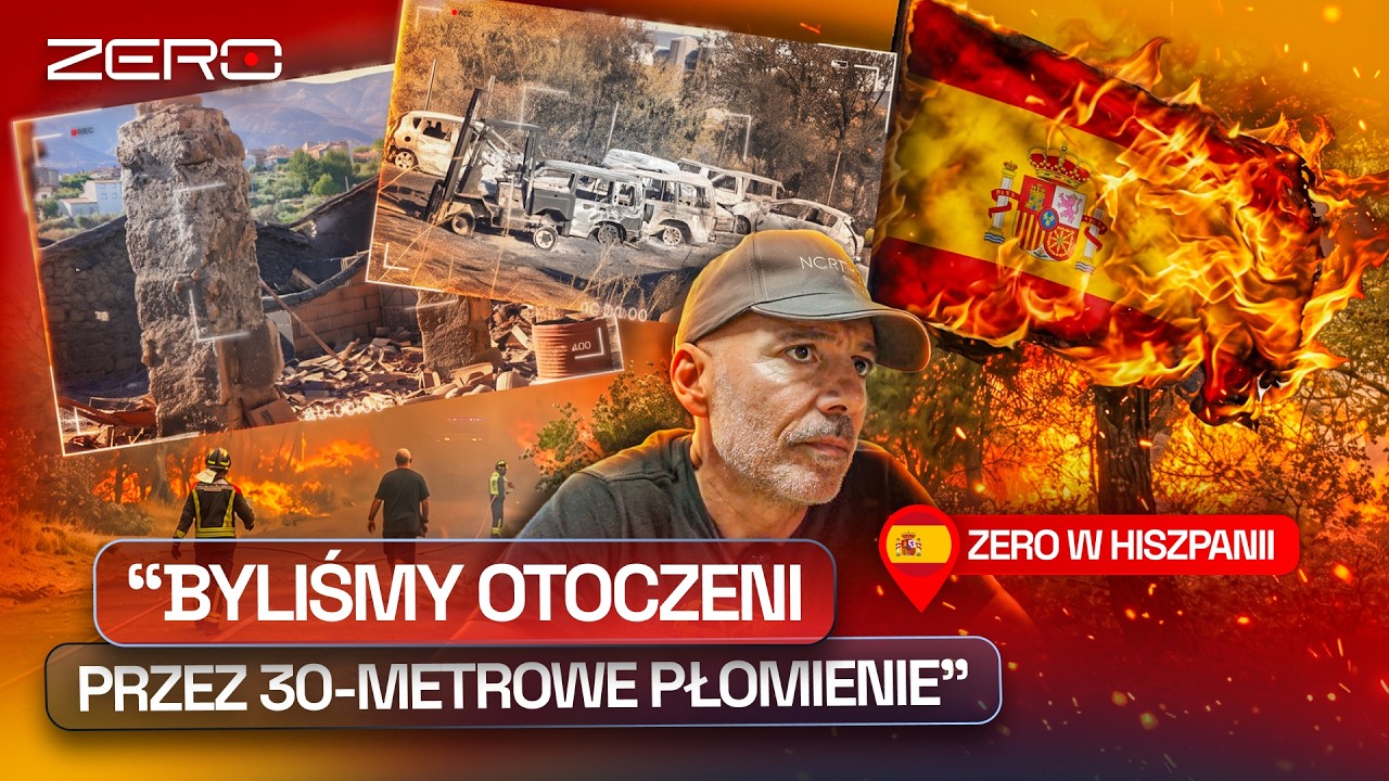 NAJWIĘKSZY POŻAR W HISTORII KRAJU. DRAMATYCZNE RELACJE. ZERO W HISZPANII