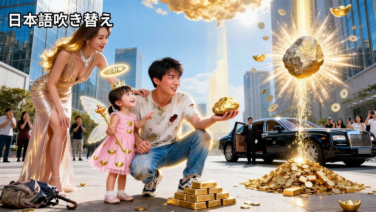 【日本語吹き替え】貧乏青年が命がけで救った少女は、天界から落ちた小財神だった！「パパ」と認めたその日から、点石成金で資産は無限大、美人社長も妻に。これが神様がくれた最高の家族！  #中国ドラマ