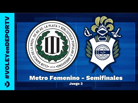 Banco Provincia LP vs Gimnasia LP - Juego 2 - Semifinal - Metro Femenino de Vóley - #VOLEYenDEPORTV