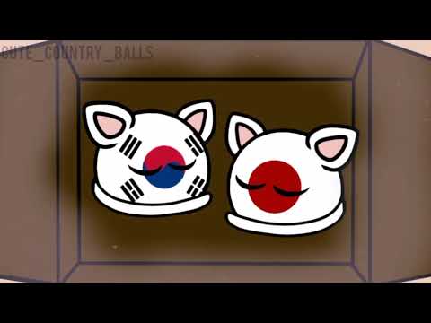 countryballs //chinaball, north koreaball, south koreaball cat and japanabll cat//🇨🇳🇰🇷🇯🇵🇰🇵