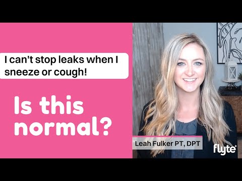 I can't stop leaks when I sneeze or cough! Is this normal?