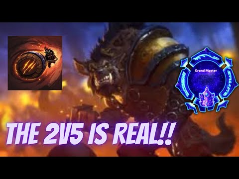 Hogger Hoardapult - THE 2v5 IS REAL! -  Grandmaster Storm League