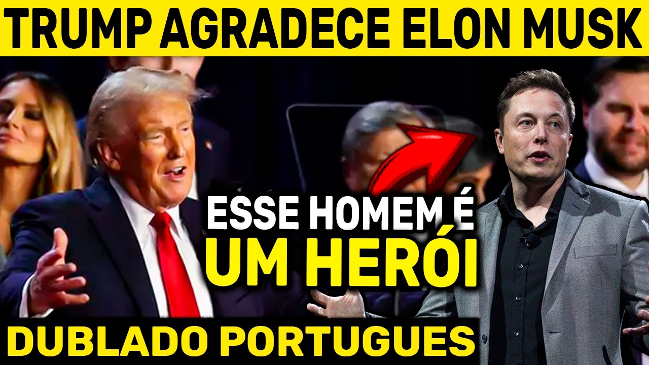 ELON MUSK OUVE ELOGIOS DE TRUMP QUE AGRADECE PELO APOIO MILIONÁRIO QUE AJUDOU NA VITÓRIA HISTÓRICA