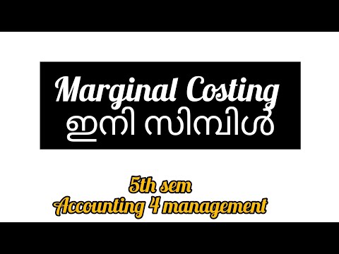 Marginal Costing Ini Simple,/5th Sem Bcom/Accounting for management