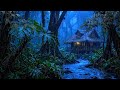 A Cozy Cabin by the Forest Lake on a Rainy Evening 🌧️🌲 Warm Escape for Deep Sleep & Relaxation