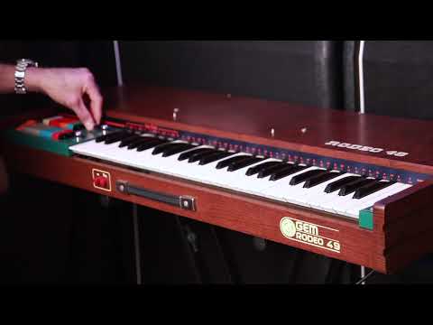 Immagine (Video) *Serviced* Rare GEM Rodeo 49 Vintage Combo Organ & Rhythm Preset Drum Machine w/Built-in Speaker | Italian Analog Synth Synthesiser Transistor Galanti Keyboard from 70s - 17