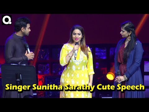 Singer Sunitha Sarathy Cute Speech at ccv audio launch