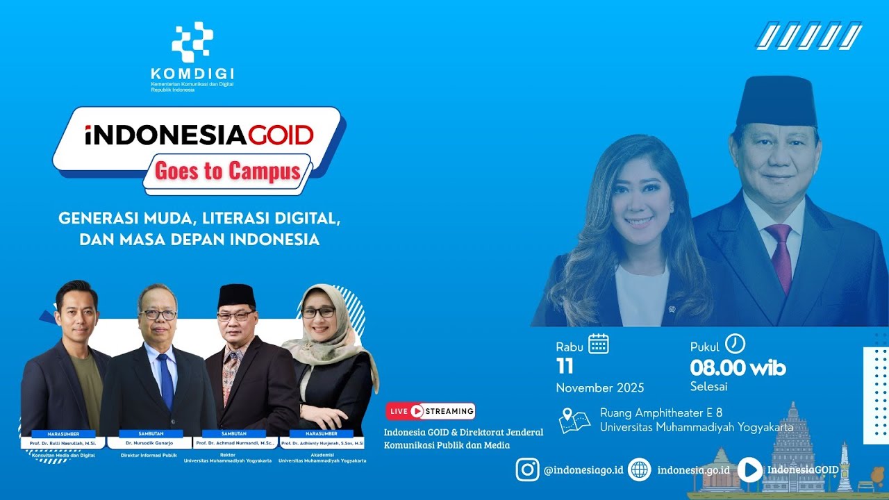 Indonesia.go.id Goes to Campus: Generasi Muda, Literasi Digital, dan Masa Depan Indonesia