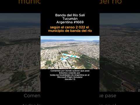 Banda del Río Salí, Tucumán desde el Microsoft Flight Simulator #bandadelriosali #tucuman #argentina