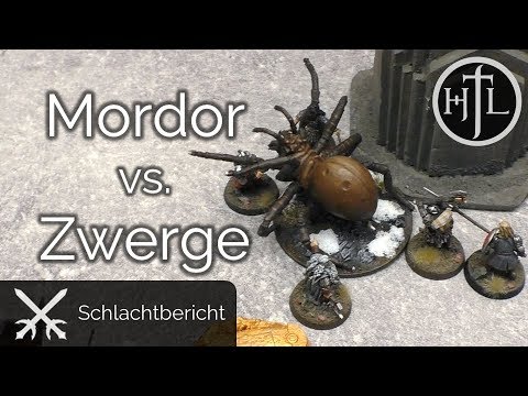 Battlereport - Mordor vs. Zwerge (Mittelerde Tabletop / Hobbit / Herr der Ringe)