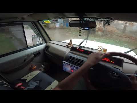 Bolero drive heavy rain and strome🌧️🌧️❣️village road