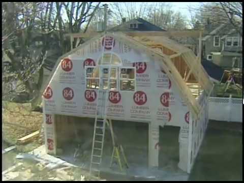 Construirea unui garaj din lemn cu mansarda (SUA) dat pe repede inainte