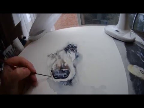 'Gemma' Watercolour of my old friend