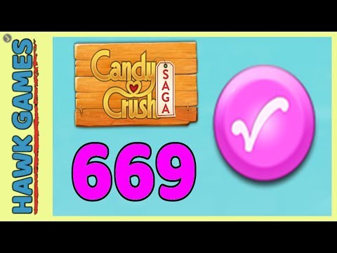 Candy Crush Saga Level 669 (Candy Order level) - 3 Stars Walkthrough, No Boosters