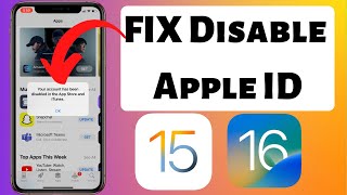 FIX” Your Account Has Been Disabled in the App Store and iTunes iOS 15/16