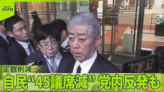 【自民】“45議席削減”法案を了承　「拙速で乱暴なやり方だ」党内から異論