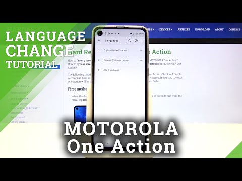 How to Change Languages in MOTOROLA One Action