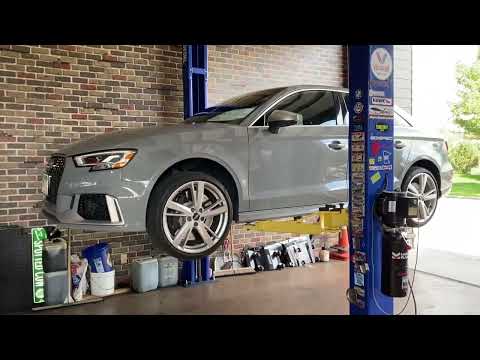 2018 Audi RS3 front brake pad replacement. $3,300 at the dealer?! no way.