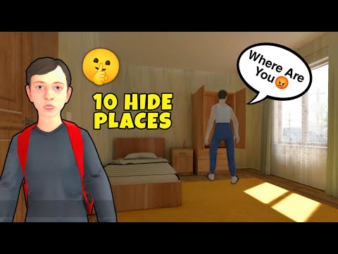 Top 10 Hiding Places in Schoolboy Runaway | Andrew's Secret Spots to Hide from His Psycho Parents