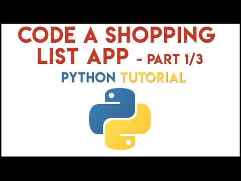 Python Code A Shopping List App 23
