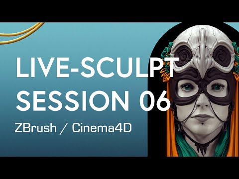 3D Live-Sculpt Session 06 - ZBrush | Cinema4D | Photoshop