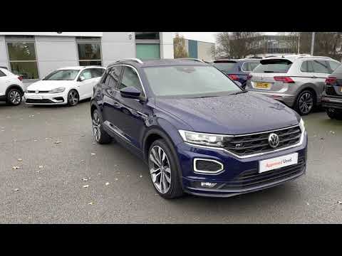 Approved Used Volkswagen T-Roc R-Line 2.0TDI 150PS DSG in Atlantic Blue - KF19TKU
