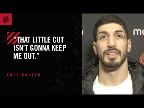 Enes Kanter: "That little cut isn't gonna keep me out" | Trail Blazers vs. 76ers