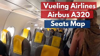 VUELING AIRLINES AIRBUS A320 SEAT MAP AND INSIDE VIDEO