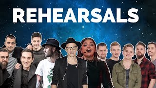 Eurovision 2018 Rehearsals - Georgia, Poland, Malta & Hungary (Press Center)